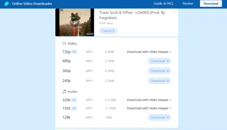 موقع تحميل الفيديوهات AceThinker Video Downloader 1