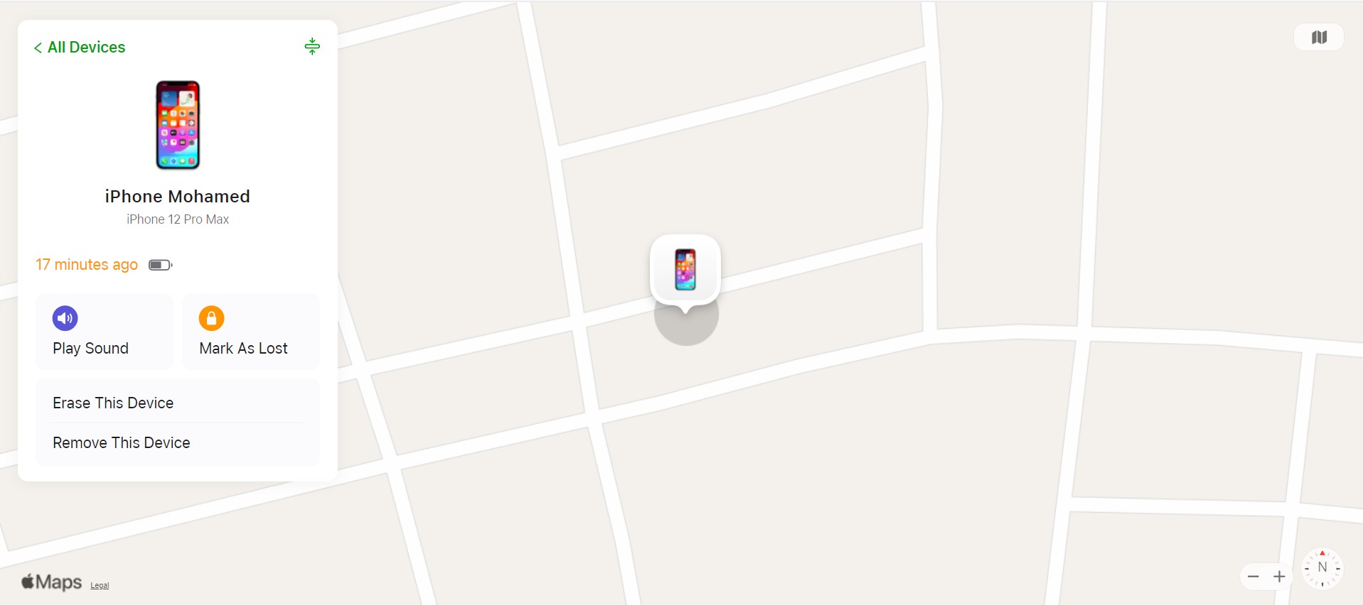 العثور على الايفون عبر Find My