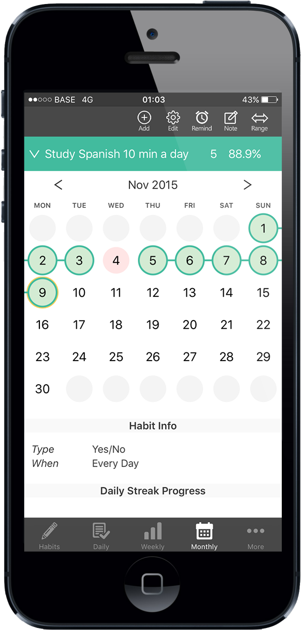 تطبيق HABITBULL لتحقيق الاهداف
