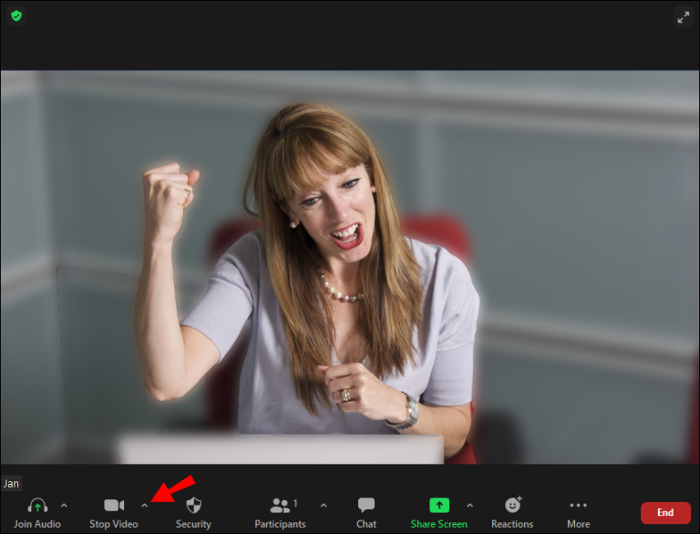 إيقاف الفيديو زووم ويندوز