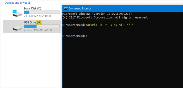 حل مشكلة اختفاء الملفات فى ويندوز