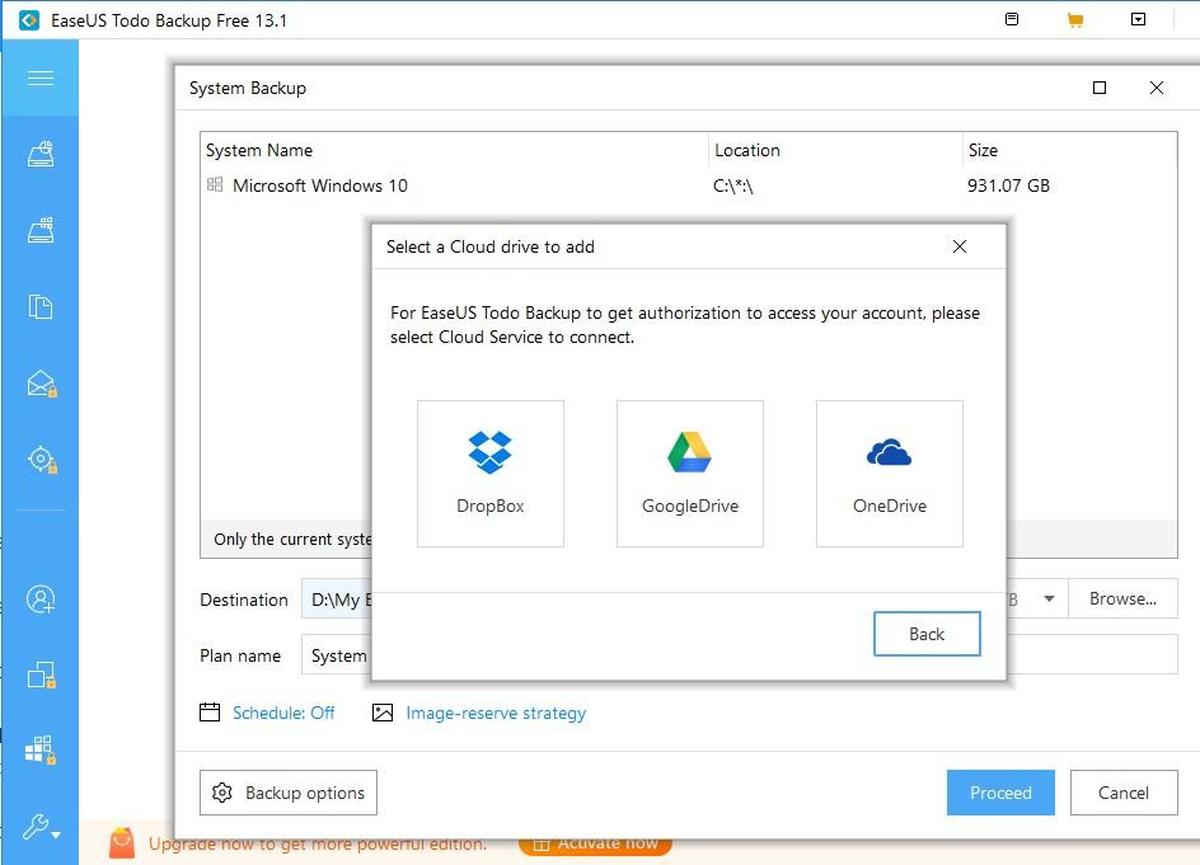 برنامج EaseUs Backup