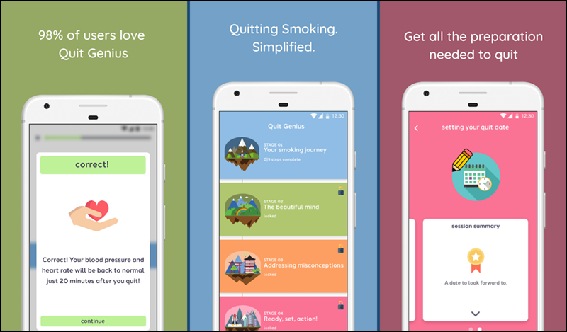 تطبيق Quit Genius