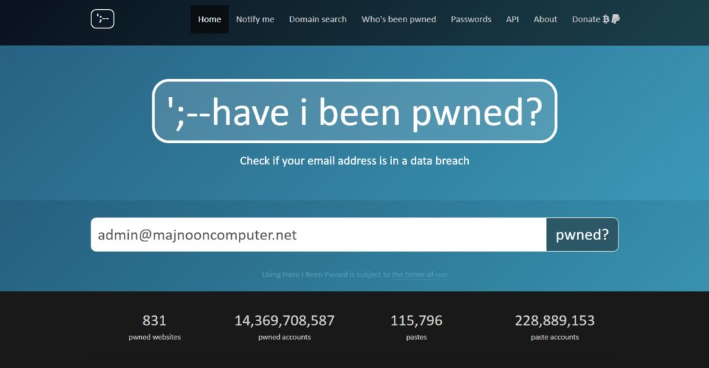 موقع لمعرفة اذا تم اختراق حسابك