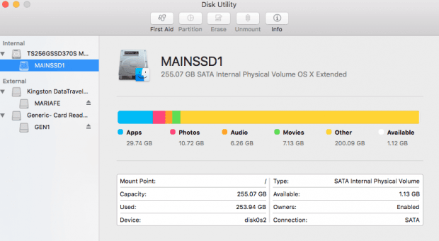 عمل بارتشن في ماك
