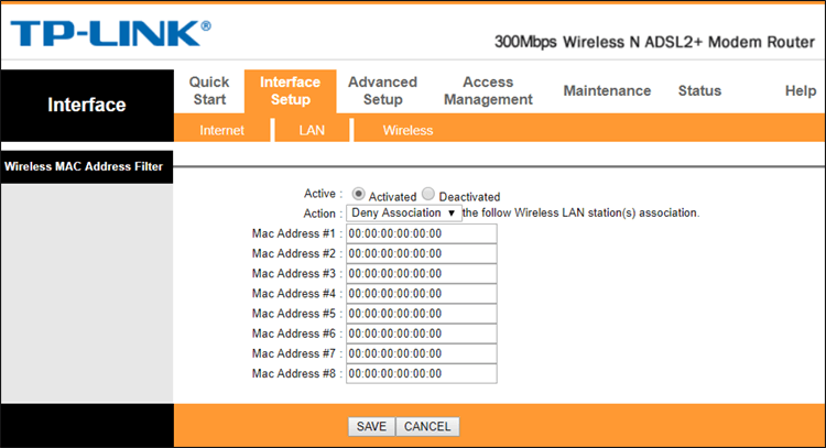 حظر أجهزة من الاتصال بالراوتر