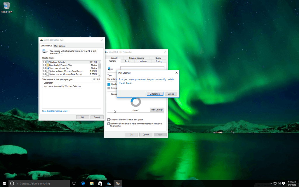 حذف مجلد Windows.old 