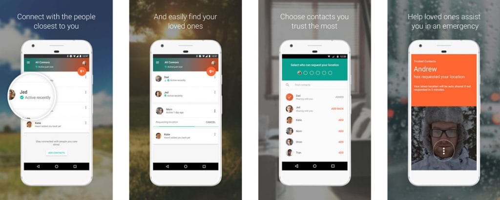 تطبيق جوجل Trusted Contacts