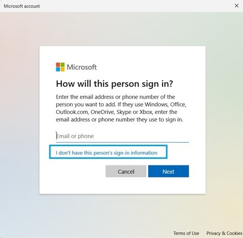 تخطي ربط حساب مايكروسوفت على ويندوز