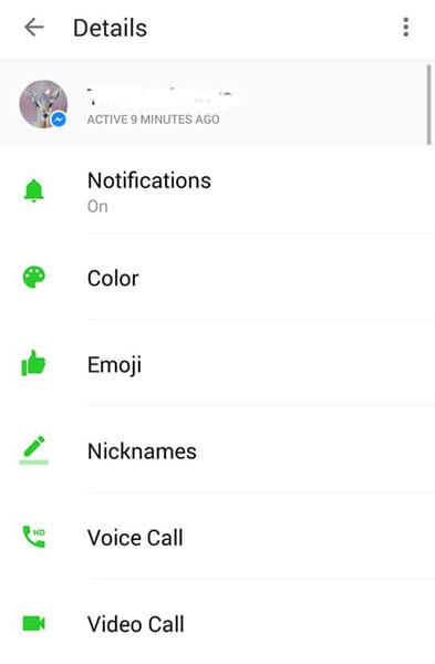 تغيير لون المحادثة ماسنجر