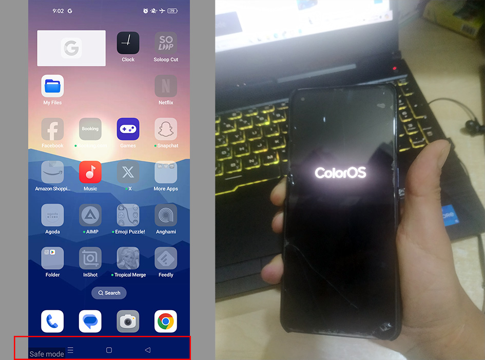 الدخول للوضع الآمن اندرويد