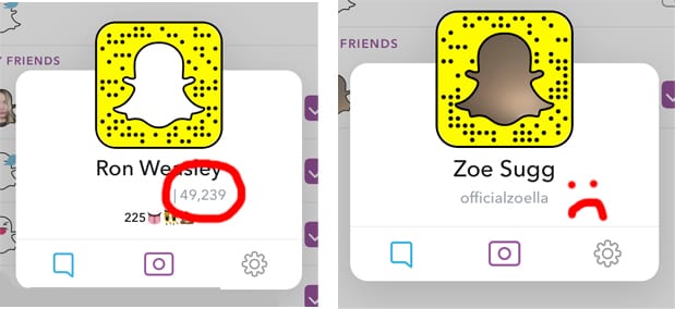 snapchat not following back