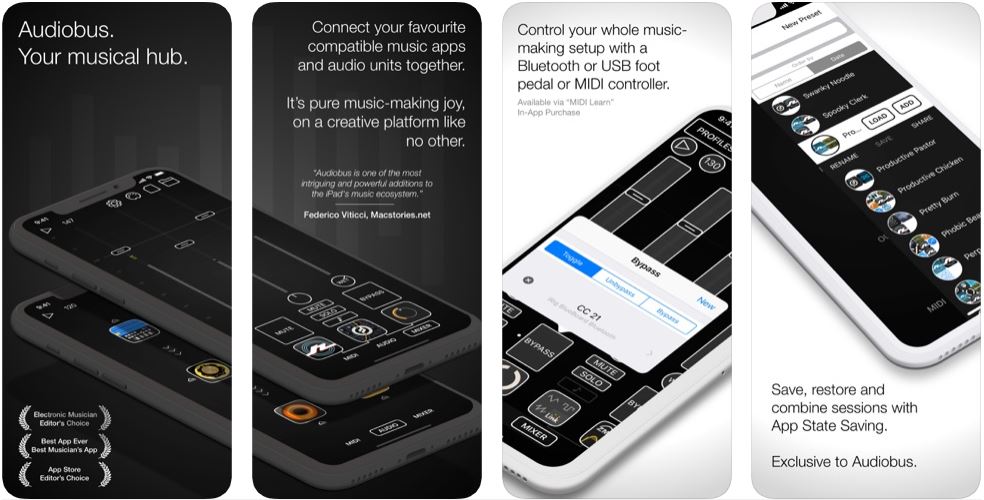 Audiobus Mixer ميكسر لصناعة الاغاني للايفون