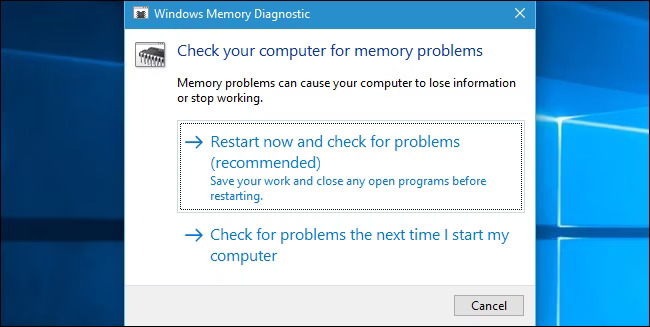 Windows Memory Diagnostic