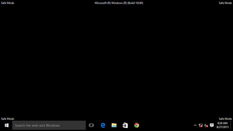 الوضع الامن ويندوز