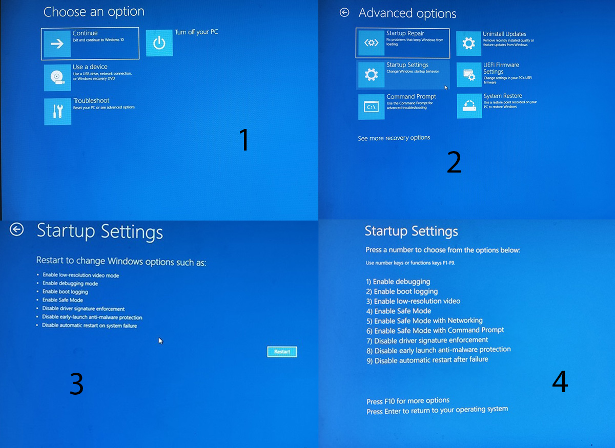 خطوات الوضع الآمن في ويندوز