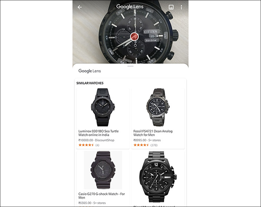 التسوق بواسطة Lens