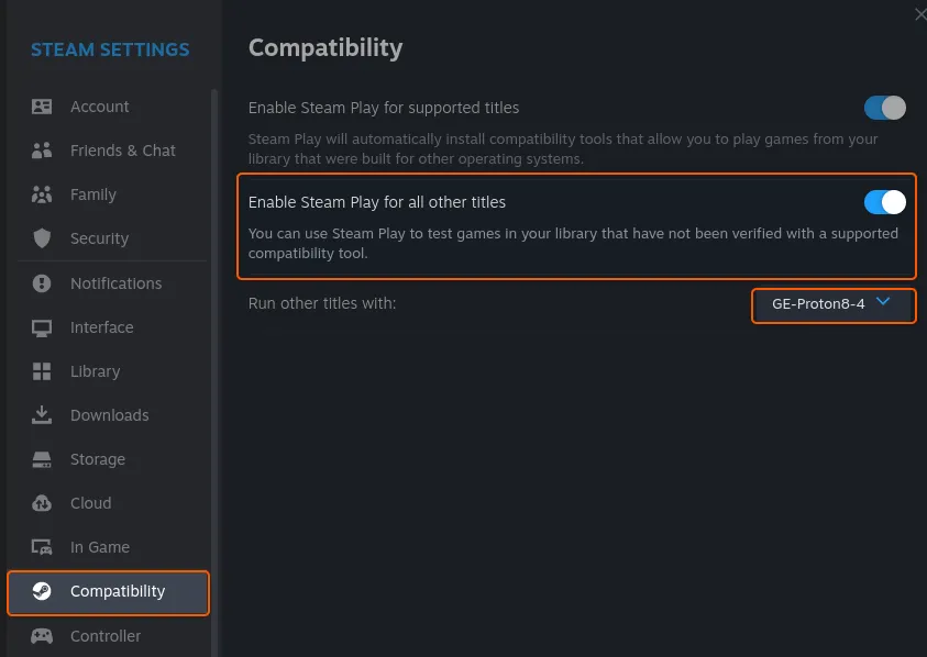 تنصيب ستيم وبروتون على لينكس