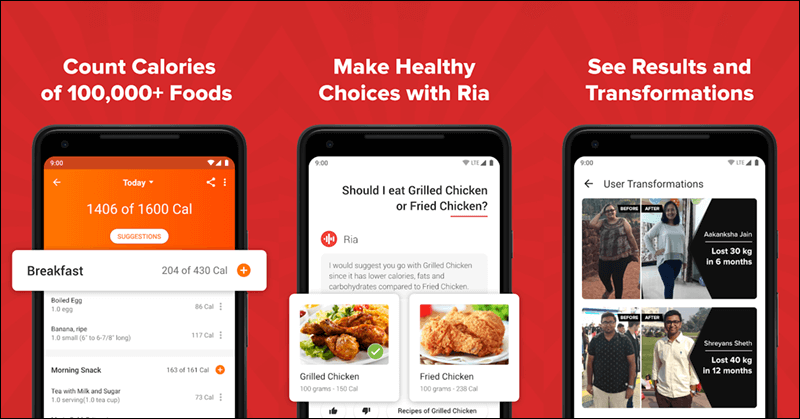 تطبيق HealthifyMe