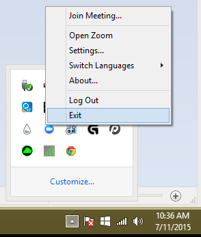 غلق البرامج في ويندوز 10