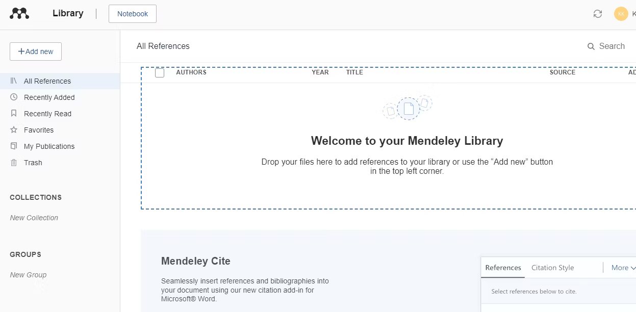 أداة Mendeley لحفظ الأوراق وتنظيم المكتب