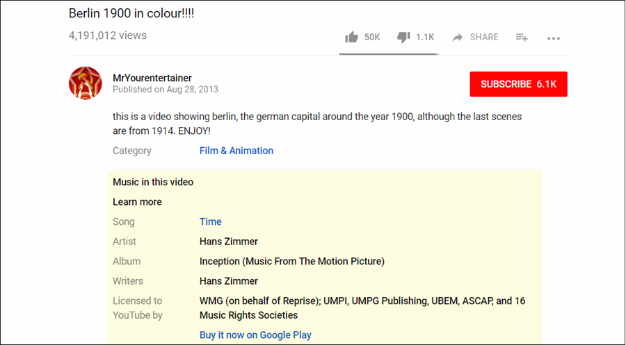 الموسيقى في هذا الفيديو