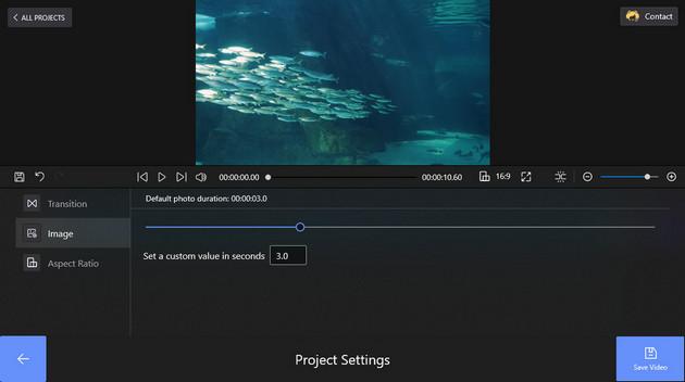 FilmForth مدة المقطع والصورة