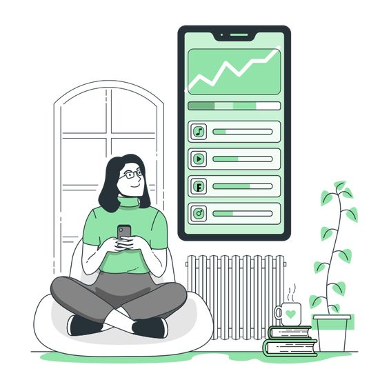 عرض بيانات التطبيق