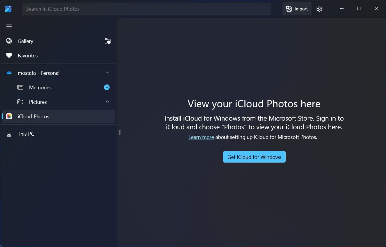 عرض صور iCloud مباشرة على جهاز الكمبيوتر الذي يعمل بنظام Windows