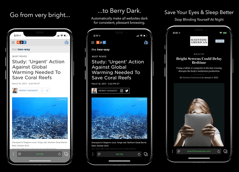 متصفح Berry Dark Browser