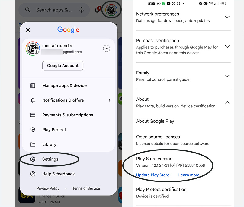 تحديث متجر Play 