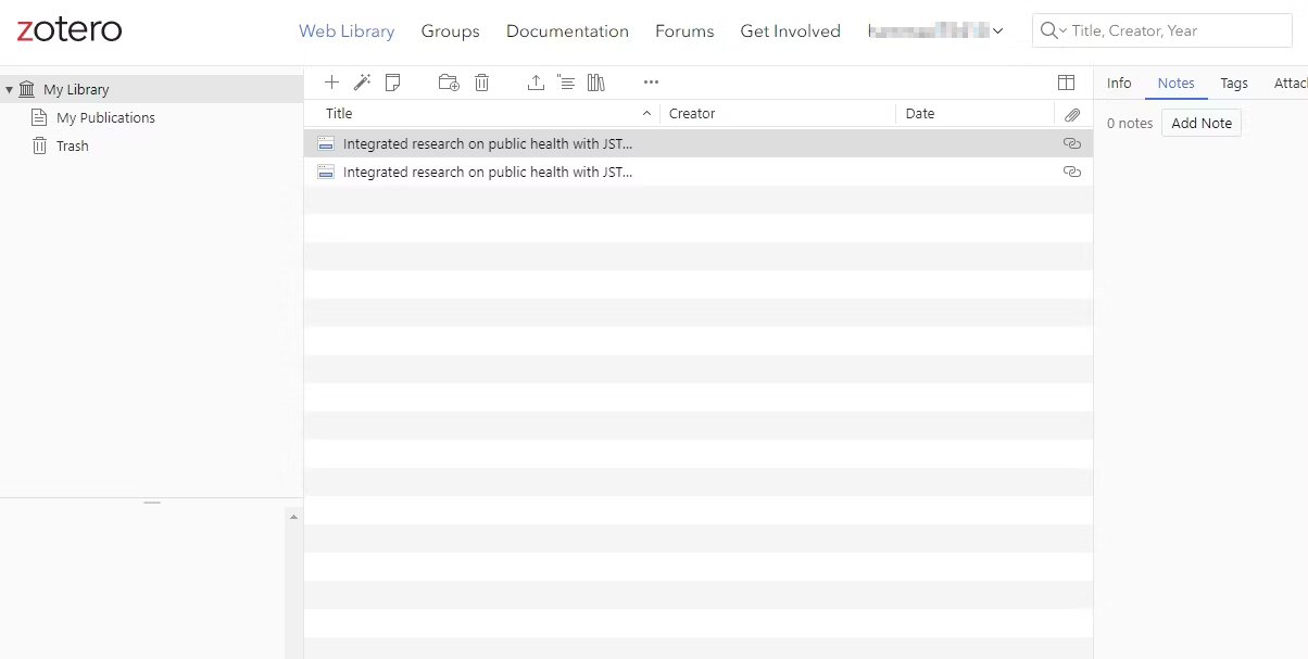 مساعد البحث الشخصي للباحث Zotero