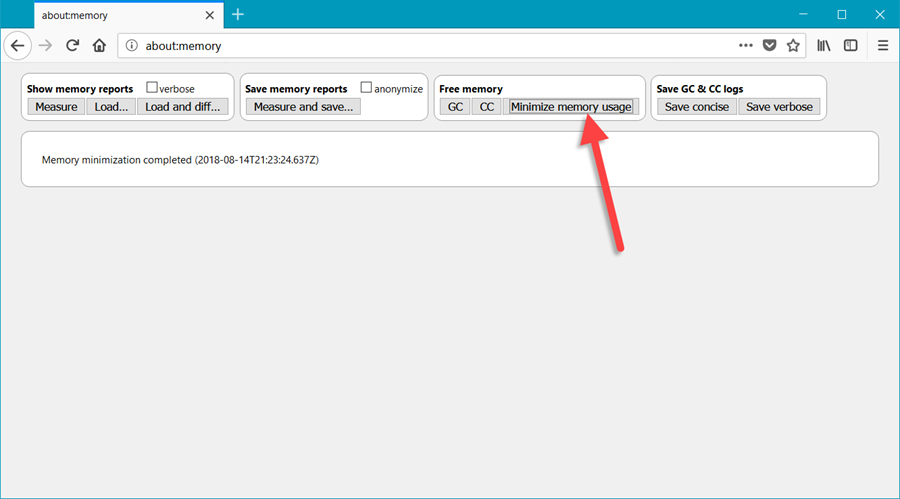 تقليل استهلاك الرام في متصفح فايرفوكس
