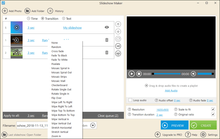 برنامج Icecream Slideshow Maker