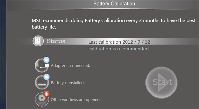 برنامج معايرة بطارية اللاب توب