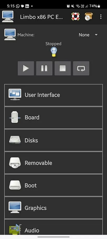 محاكي ويندوز للاندرويد Limbo