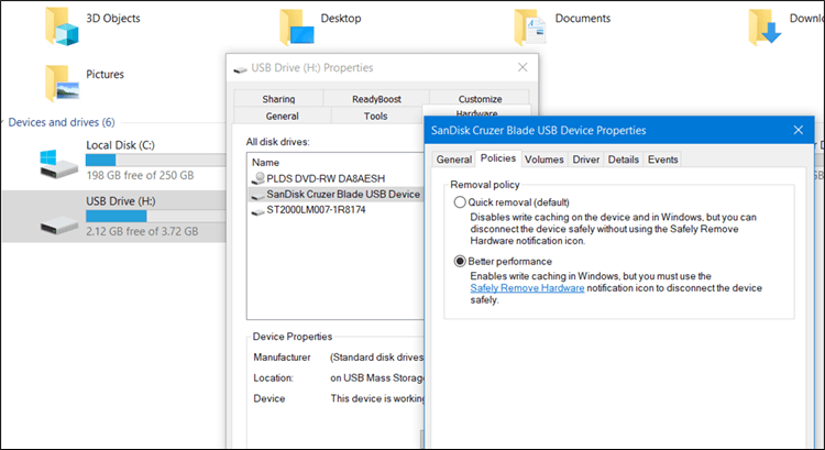 تحسين اداء الفلاشة