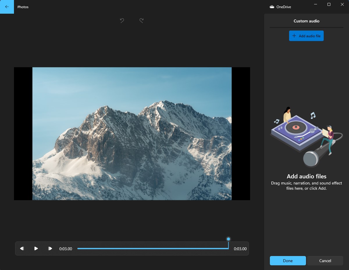 اضافة صوت في Slideshow ويندوز