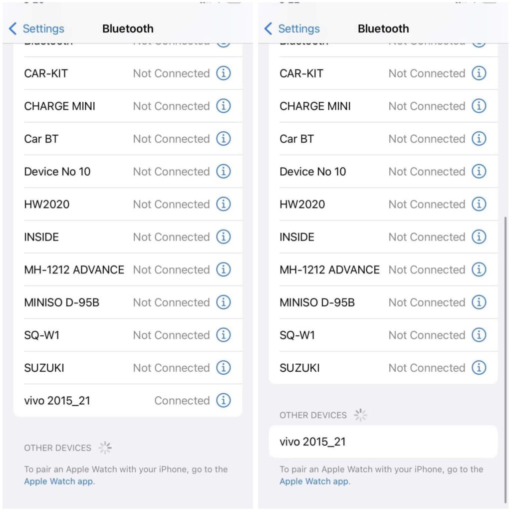 كيفية توصيل سماعة بلوتوث بالايفون