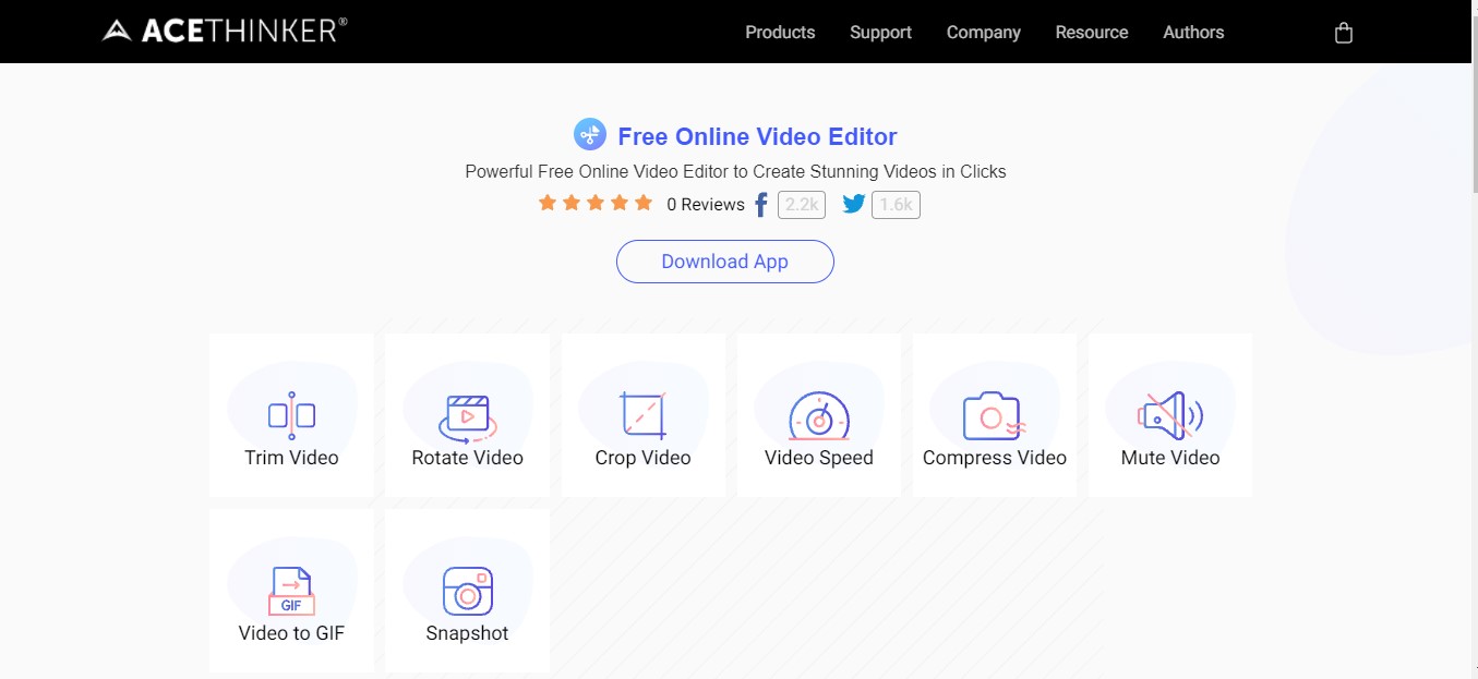 الأدوات المتوفرة في AceThinker
