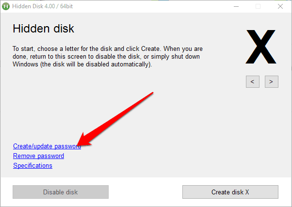 اخفاء بارتشن بكلمة سر