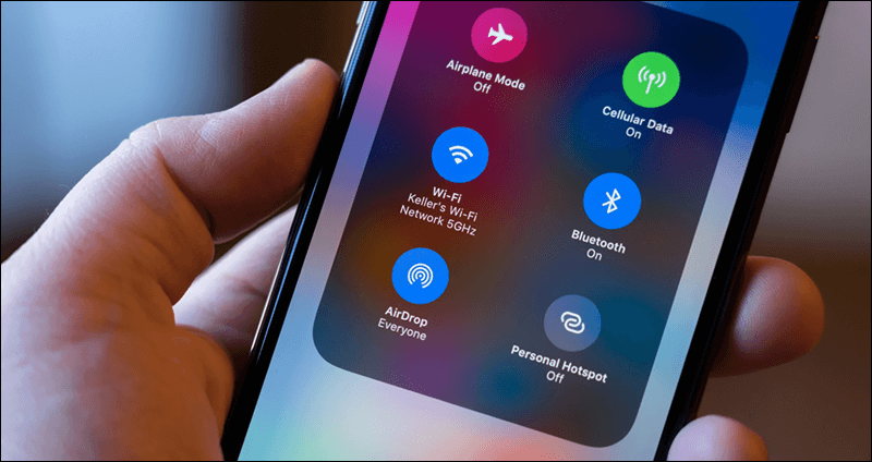 تفعيل الواي فاي والبلوتوث فى الايفون