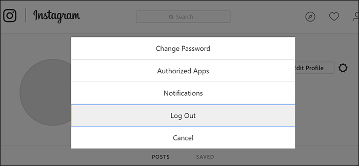 تسجيل خروج انستقرام
