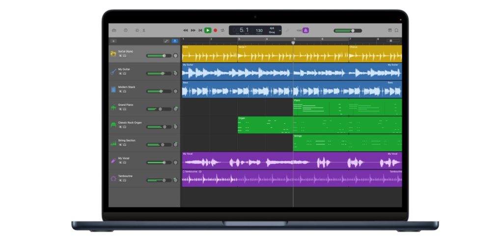 برنامج Garageband تسجيل الصوت للماك