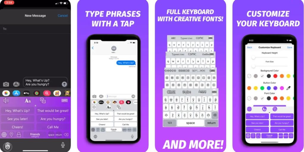  Phraseboard Keyboard: لوحة المفاتيح للكلمات والعبارات المختصرة