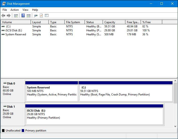 إدارة الاقراص الصلبة