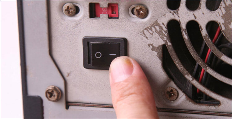 ايقاف تشغيل الكمبيوتر