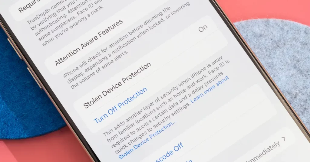 Stolen Device Protection ios