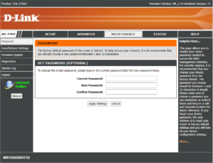 تغيير كلمة المرور من إعدادات الراوتر (Password)