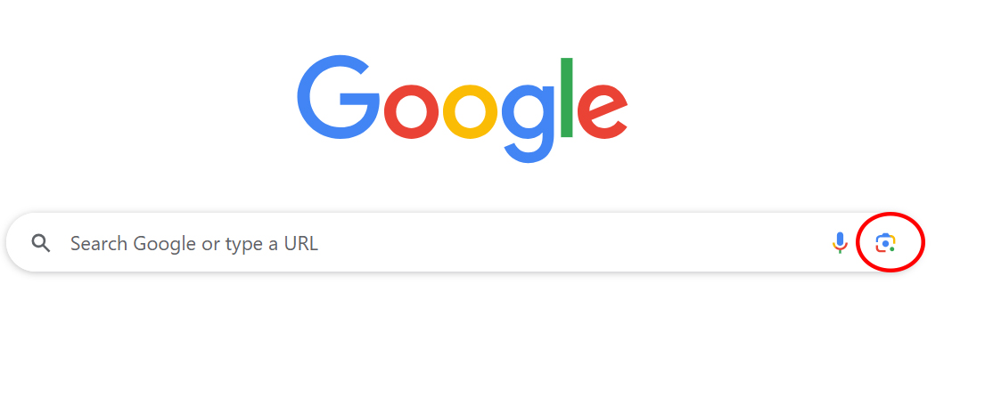 زر lens عبر محرك البحث